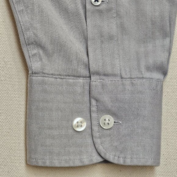 Bonobos Wrinkle Free Herringbone Standard Fit Button Down Regular XL - Picture 5 of 7